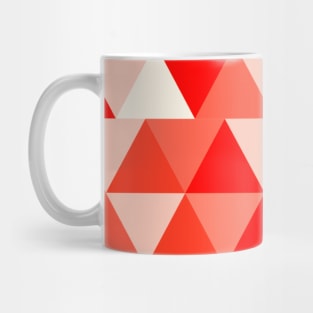 Abstract Red Triangle Art Mug